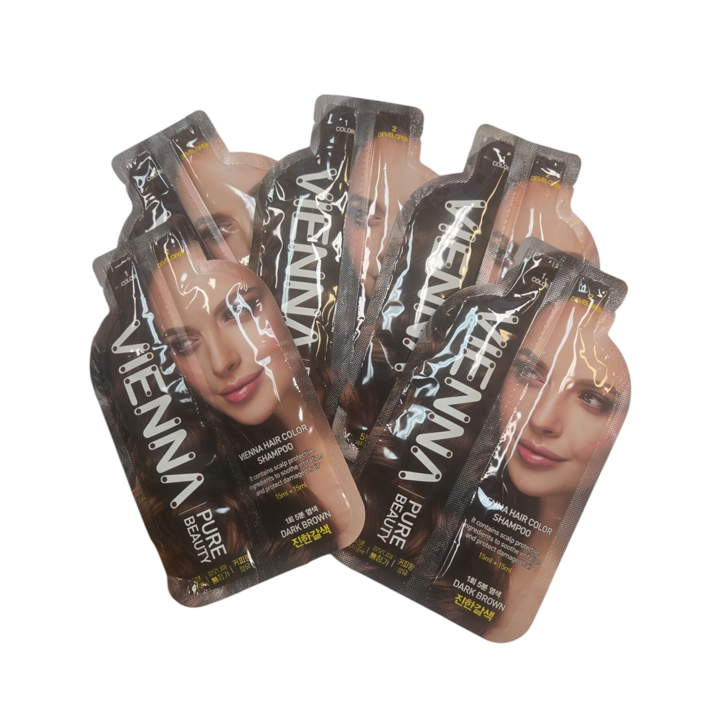 Vienna Pure Beauty Hair Dye Cover Gray Color Shampoo
