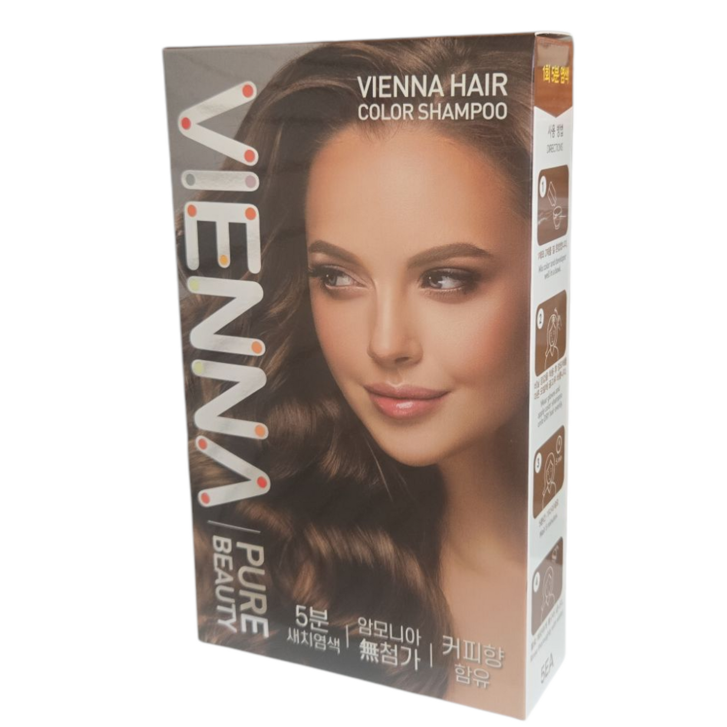 Vienna Pure Beauty Hair Dye Cover Gray Color Shampoo