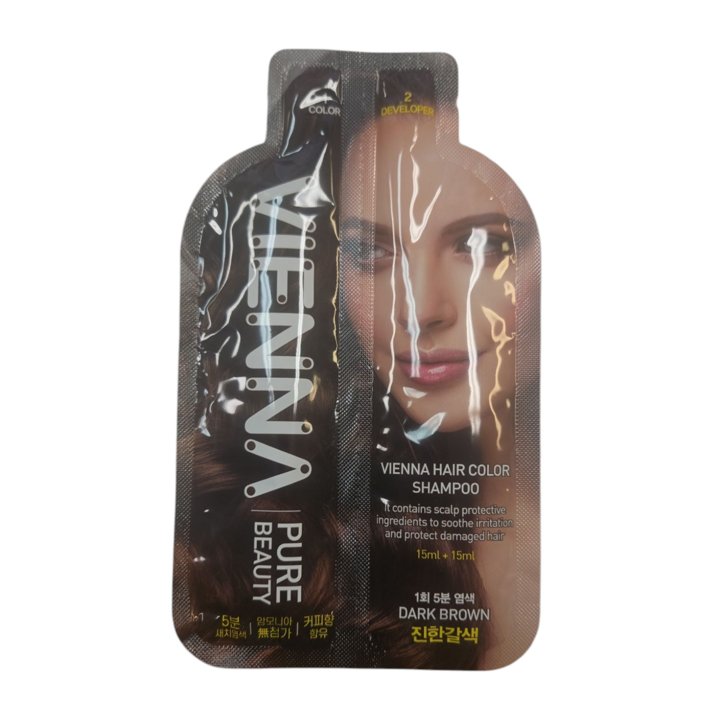 Vienna Pure Beauty Hair Dye Cover Gray Color Shampoo